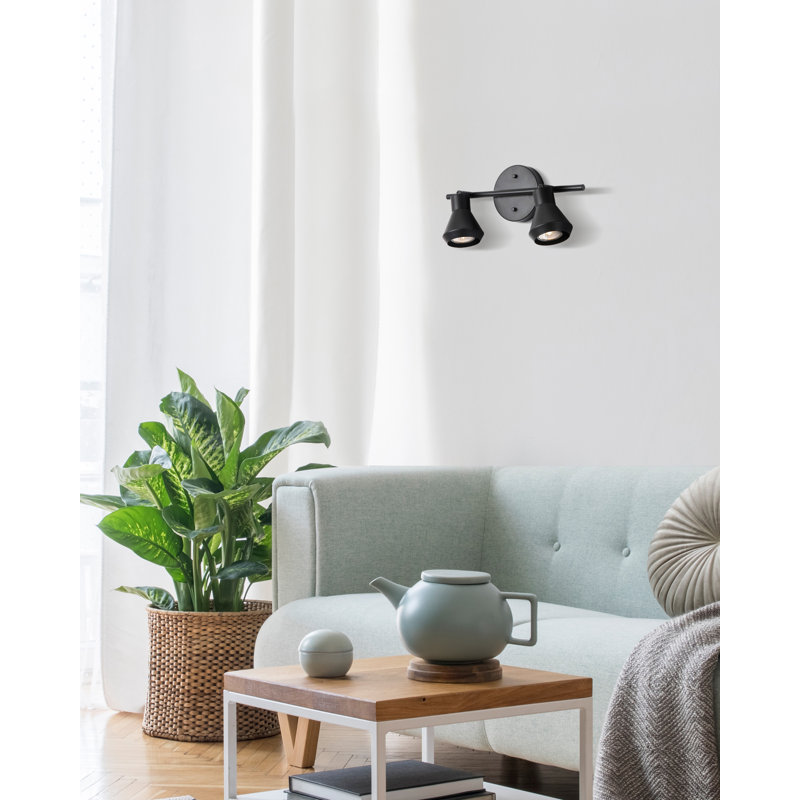 Byrk 5.91'' 2 -Light Rail Track Kit with Dimmable and Adjustable Head