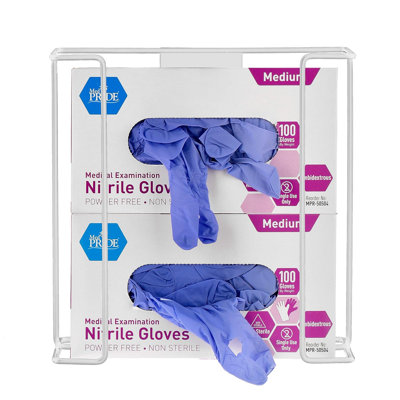 Distributeur de gants mural double capacité 2 fils