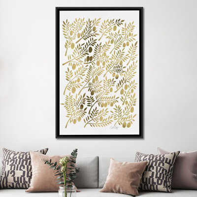 « gold branches branches », impression sur toile tendue