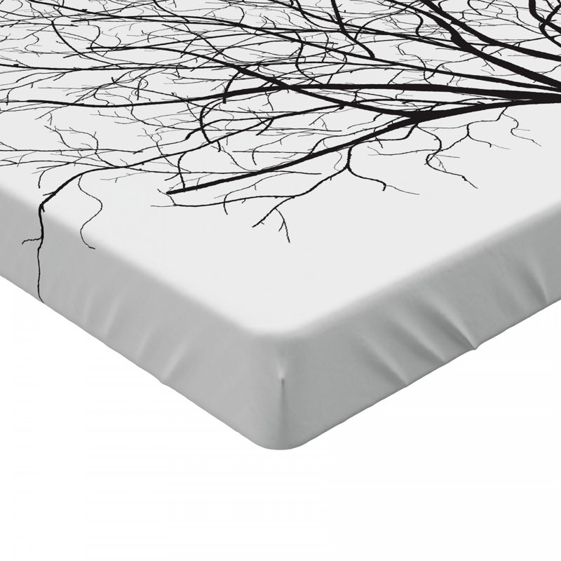 Tree Microfiber Fitted Sheet, Full Fitted Sheet