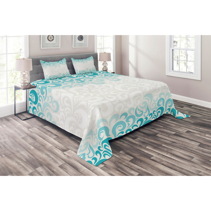 Modern & Contemporary Polyester Coverlet, King Bedspread + 2 Shams