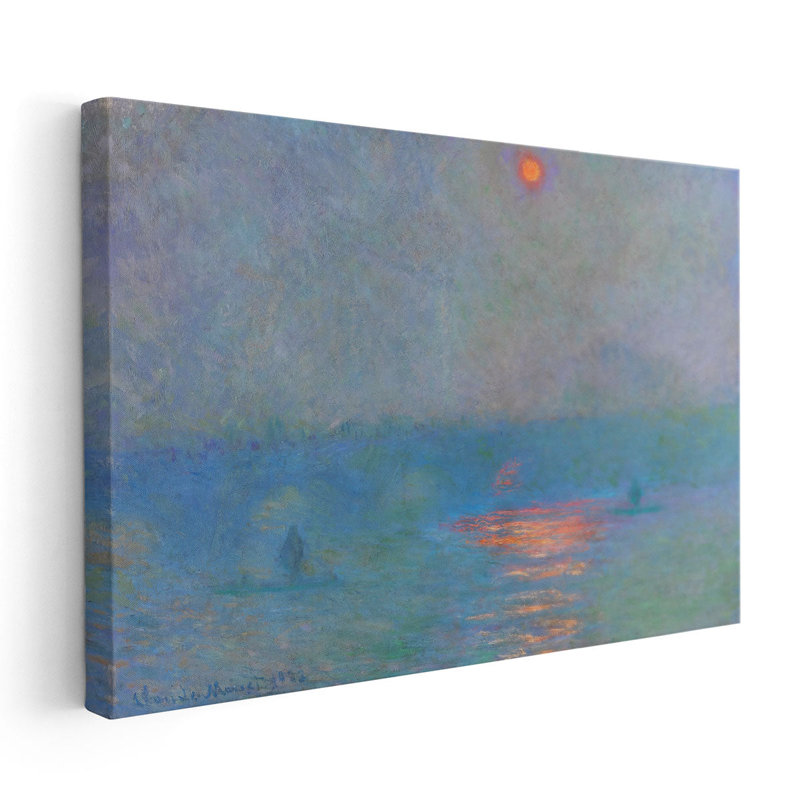 Waterloo, Waterloo, le soleil dans le brouillard, 1903 - reproduction d'art sur toile, H 24 po x l 36 po