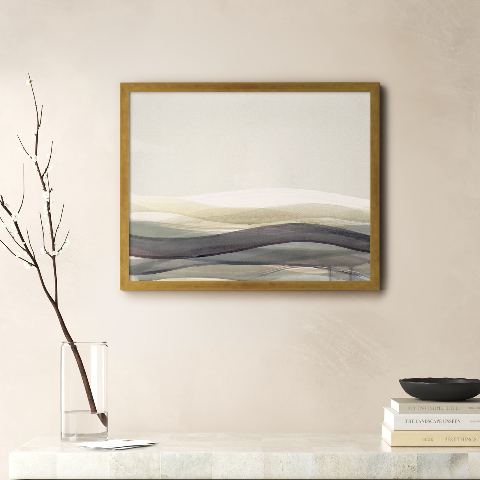 Preliminary II by Beth James, Gold Framed, 25" W x 20" H