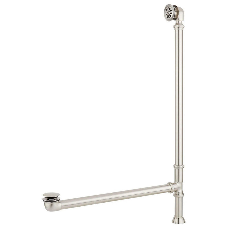 Dorset 66" Cast Iron Freestanding Tub with Brushed Nickel Drain