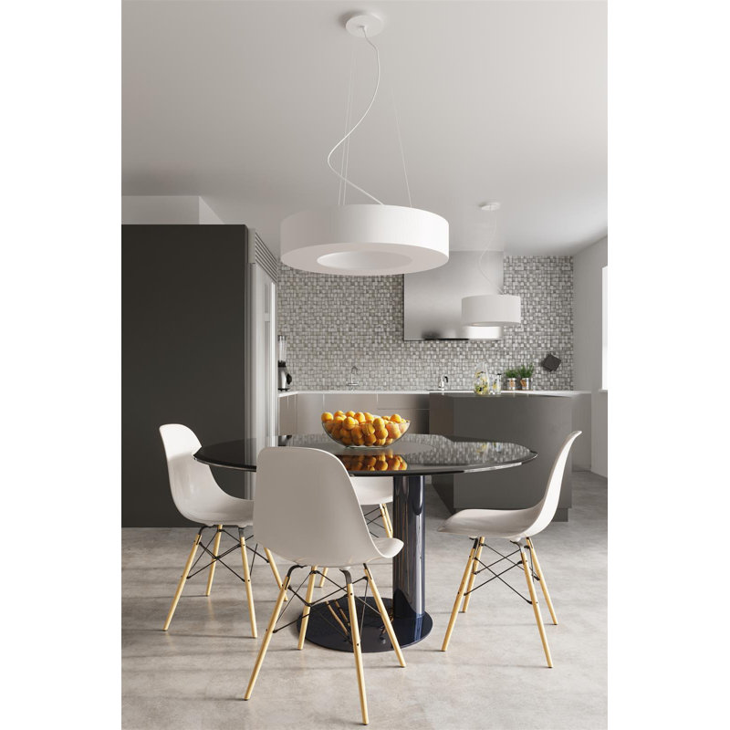 Rowana Slim 70 White Chandelier, White