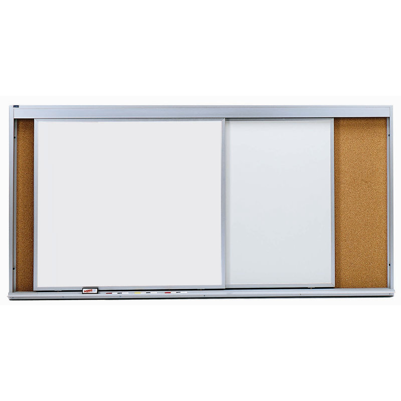Wall Whiteboard, Four, Green, 48" H x 144" W