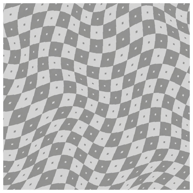 Wavy Checkered Pattern Blankets, 50in W x 60in H