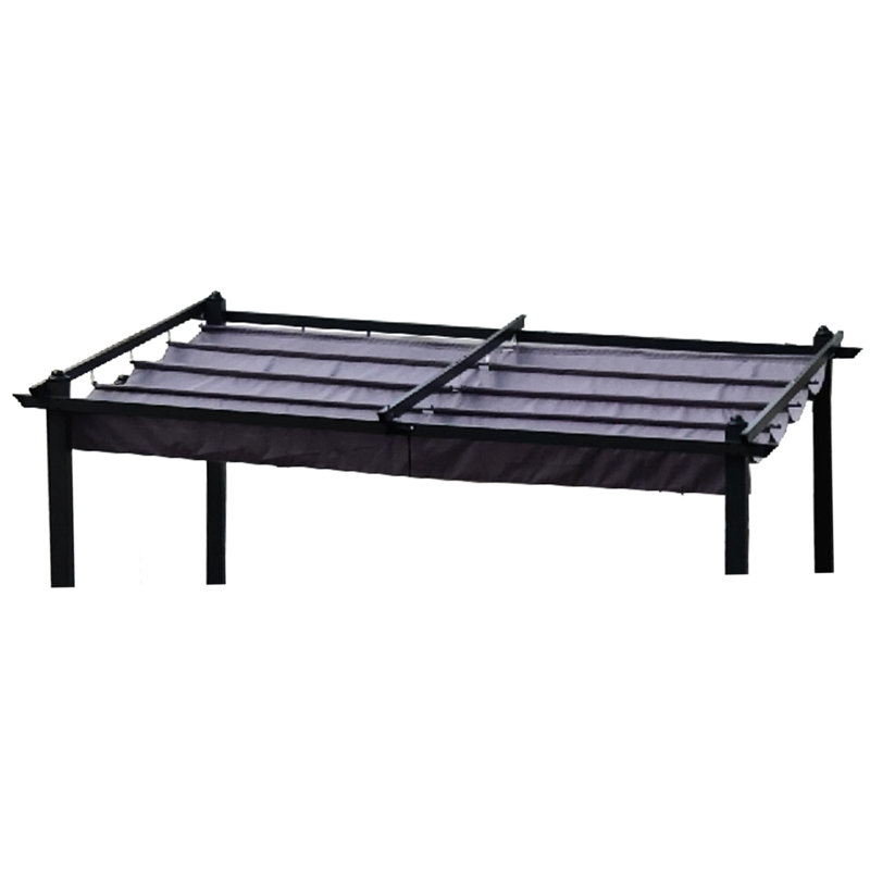 Auvent de remplacement pour auvent 13 x 10 pi - Tissu, protection, gris, abri de soleil 13 x 10 facile à installer, gris protégé, assemblage