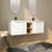 Cascata 60'' Double Bathroom Vanity with Ceramic Top