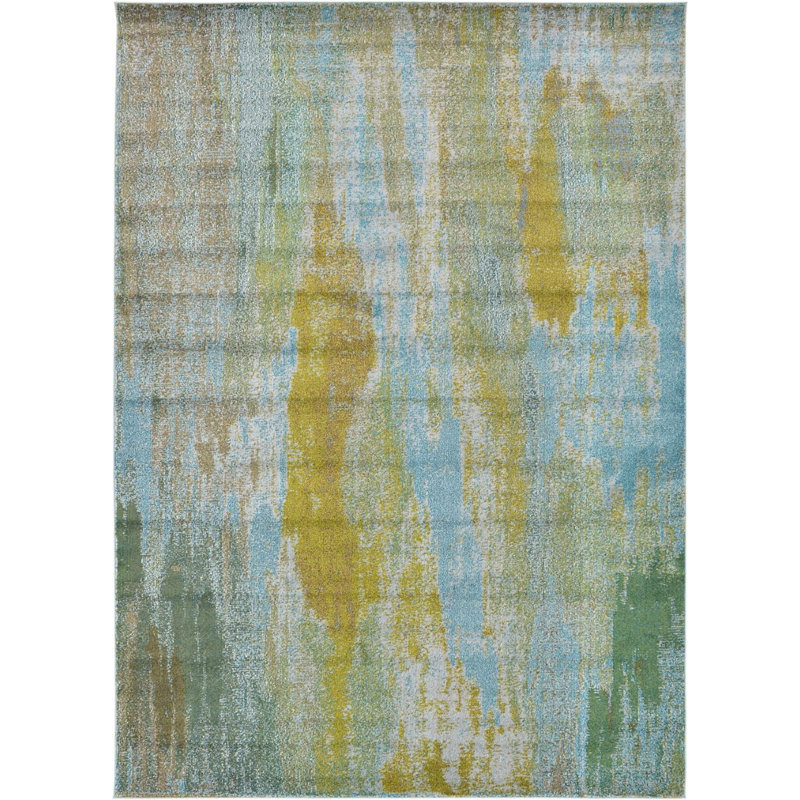 Meadow Abstract Indoor Rug, Rectangle 3'3" x 5'3"