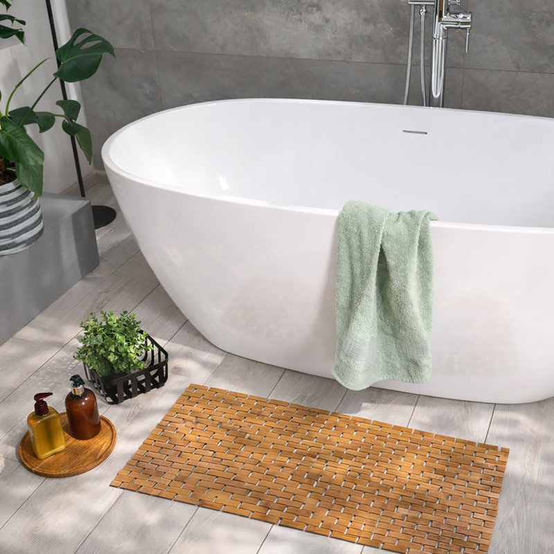 Non-Slip Bath Mat, Brown