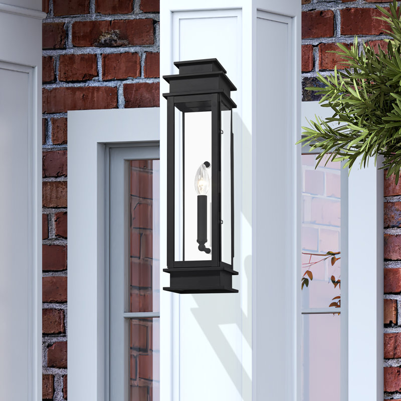 Lanterne murale d'extérieur Cortana, Noir, H 20,25 po x l 5,25 po x P 6 po