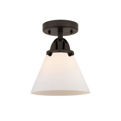 Glass Semi Flush Mount