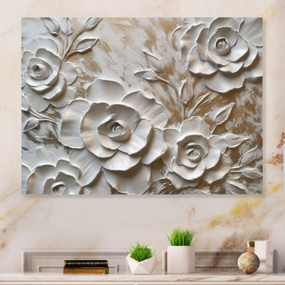 " White Roses In Bloom "