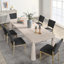 Atrop 102" Oak Wood Dining Table-1704923050