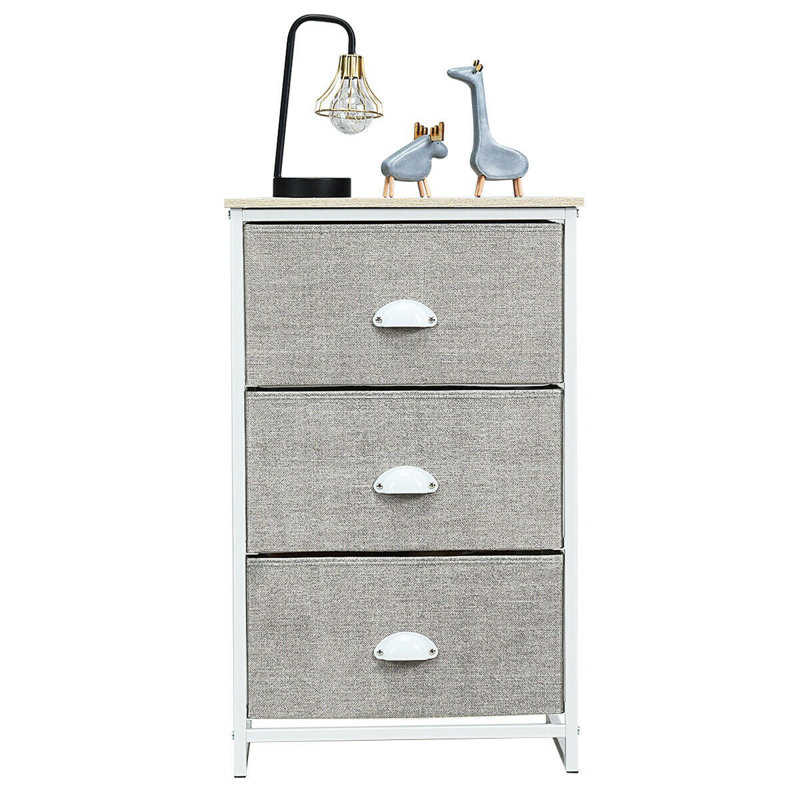 Valeriane 45cm W Metal Bedside Table
