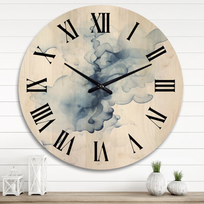 Horloge murale en bois massif Roulston