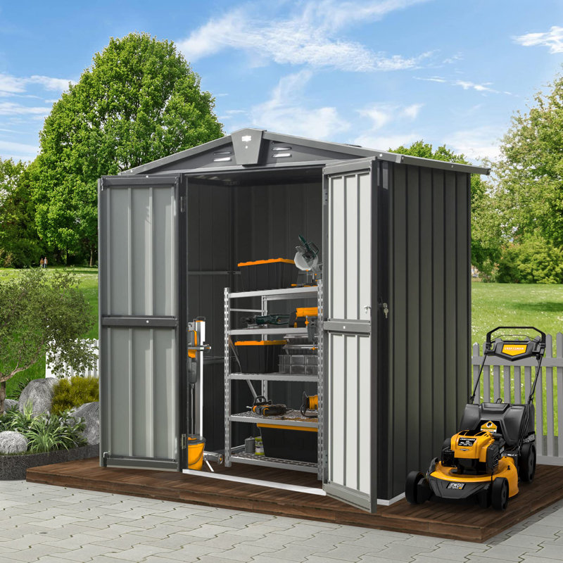 Remise à outils en métal, H 71,34 po x l 36,06 po x P 69,21 po