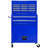 High Capacity Blue Tool Chest With 8 Drawers - Stable & Movable Rolling 8 Lockable Spacious Interior