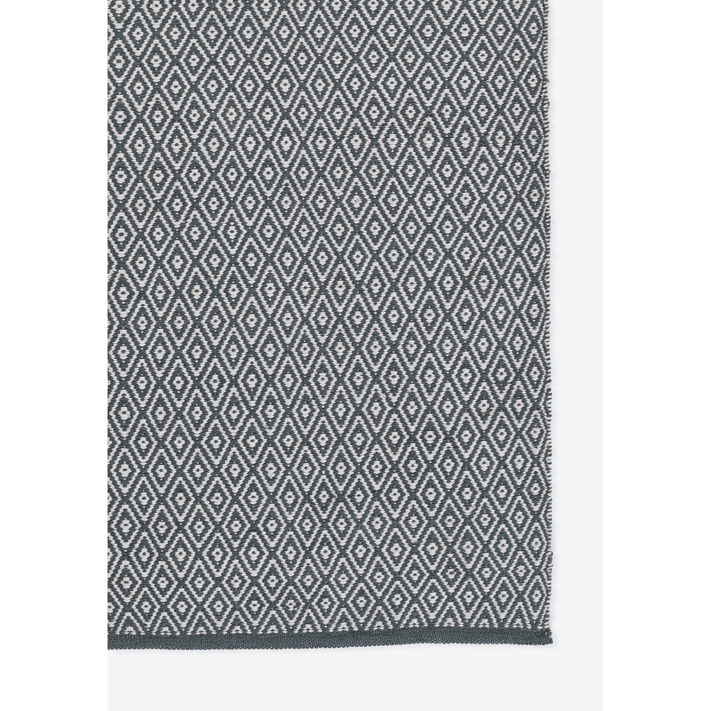 River Geometric Area Rug in Black, Rectangle 3'1" x 5'1"