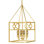 Quatrefoil 4 - Light Lantern Geometric Chandelier with Wrought Iron Accents