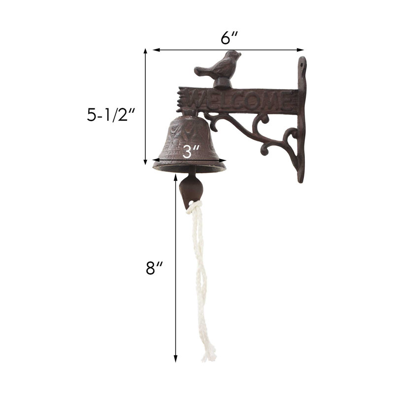 Cloche suspendue en fonte