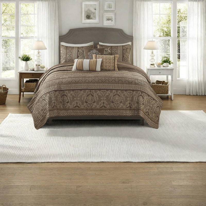 Ensembles de literie en jacquard de luxe, très grand en coton, design élégant et moderne, décoration intérieure