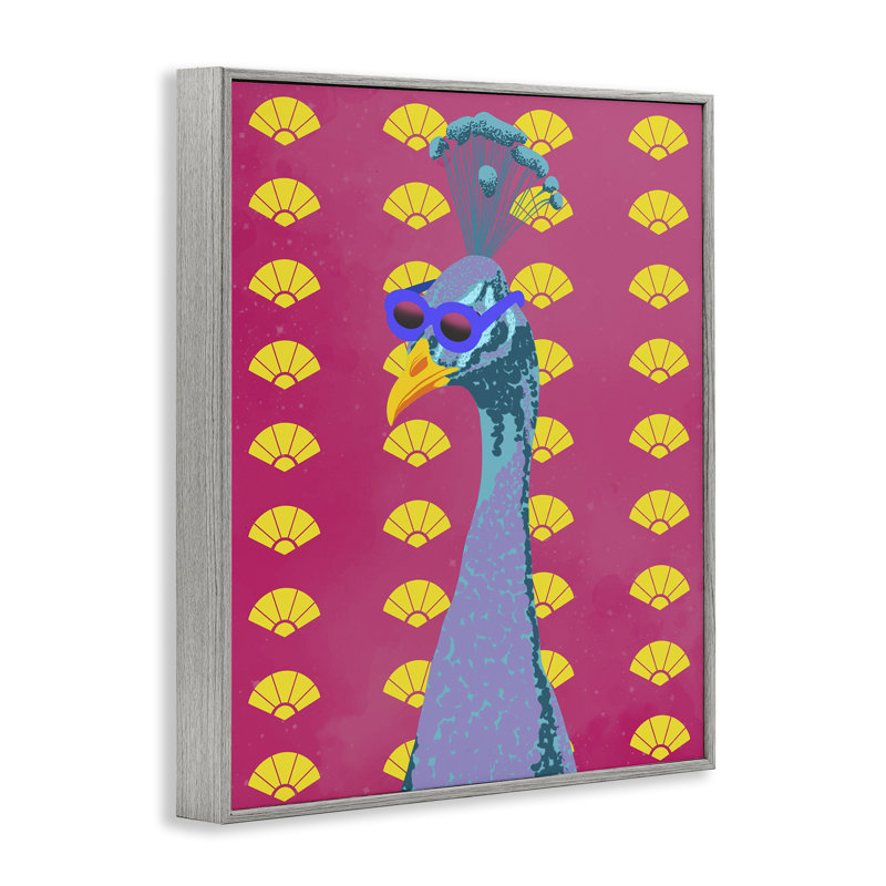 «Vibrant Mod Peacock», estampe numérique, conception de Marcus Prime, Estampe numérique Farmhouse, H 20 po x l 16 po