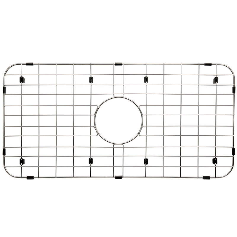 25-in x 12.8-in Center Drain Stainless Steel Sink Grid