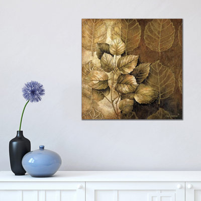 Leaf Patterns III by Linda Thompson - Wrapped Canvas Painting