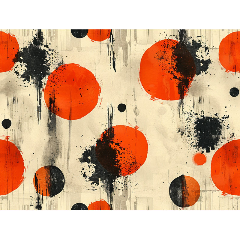 Coussin abstrait, Art coussins - 12162, H 14 po x l 14 po