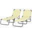 Chaise longue de piscine 2 pièces Outsunny-1364716640