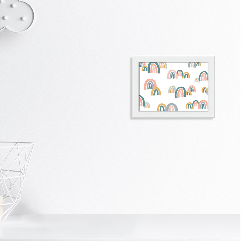 Décoration murale pour enfants, H 10 po x l 14 po x P 0,63 po, Cadre blanc