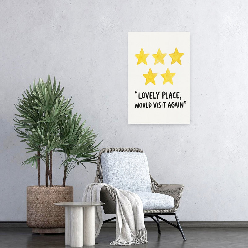 Cinq étoiles, abstrait, paysage contemporain, art mural, H 24 po x l 16 po