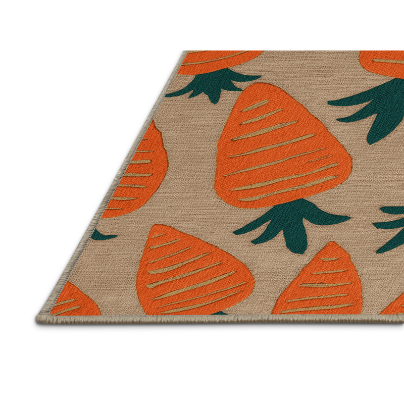  Tapis lavable carotte, Rectangulaire 7 pi x 10 pi