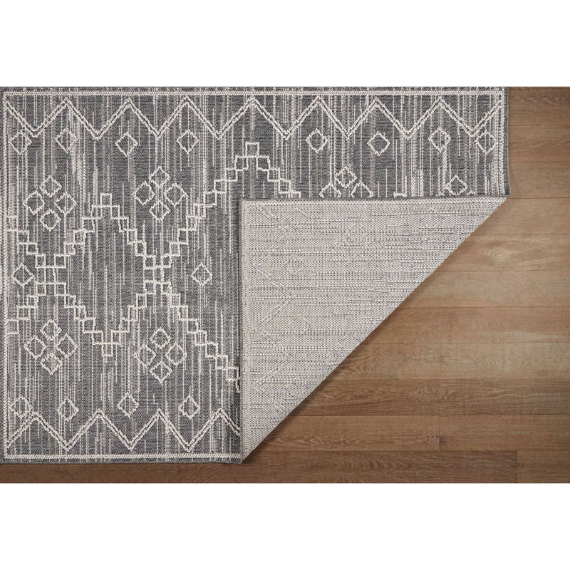 Denelle Polypropylene Indoor/Outdoor Rug, Rectangle 7'10" x 9'10"