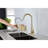 Kitchen Faucet With Pull Down Sprayer , High Arc Single Handle Kitchen Sink Faucet With Deck Plate, Commercial Modern Stainless Steel Kitchen Faucets-118543648