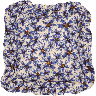 Organic Linen Ruffled Pillow Cover