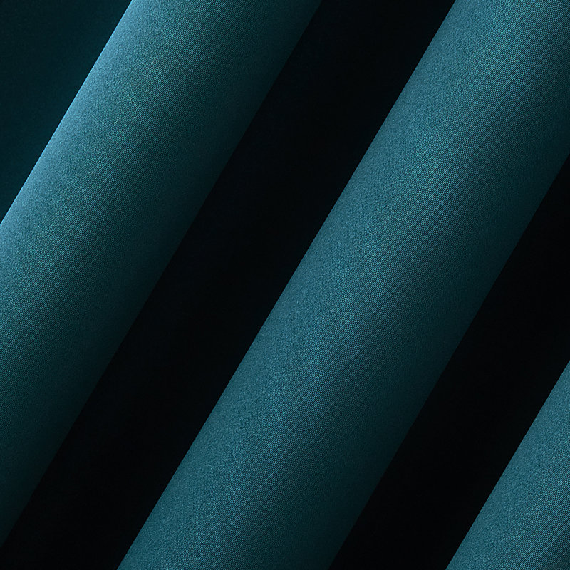 Teal Linen Blackout Grommet Curtain Panel, 40" x 84"