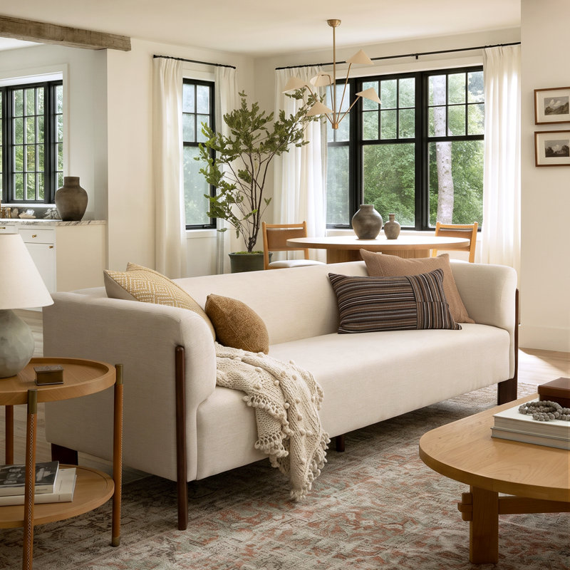 Canapé Orson Mid-Century, Linen