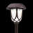 Brown Solar Powered Integrated LED Metal Pathway Light Pack
