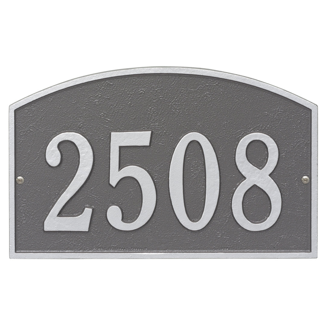 Legacy 1-Line Wall Address Plaque Old Century Forge Background 