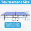 Ensemble de table de tennis de table pliable et portable 9 pi avec filet pour l'intérieur et l'extérieur