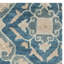 Tapis bleu / gris en laine / coton touffeté à la main Amory-22809342