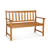 Evagelos Solid Wood Outdoor Bench