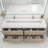 72" Wall Mounted Double Bathroom Vanity-71072224