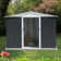 Outdoor Storage Shed 6Ftx4Ft, Grey, Durable Apex Roof