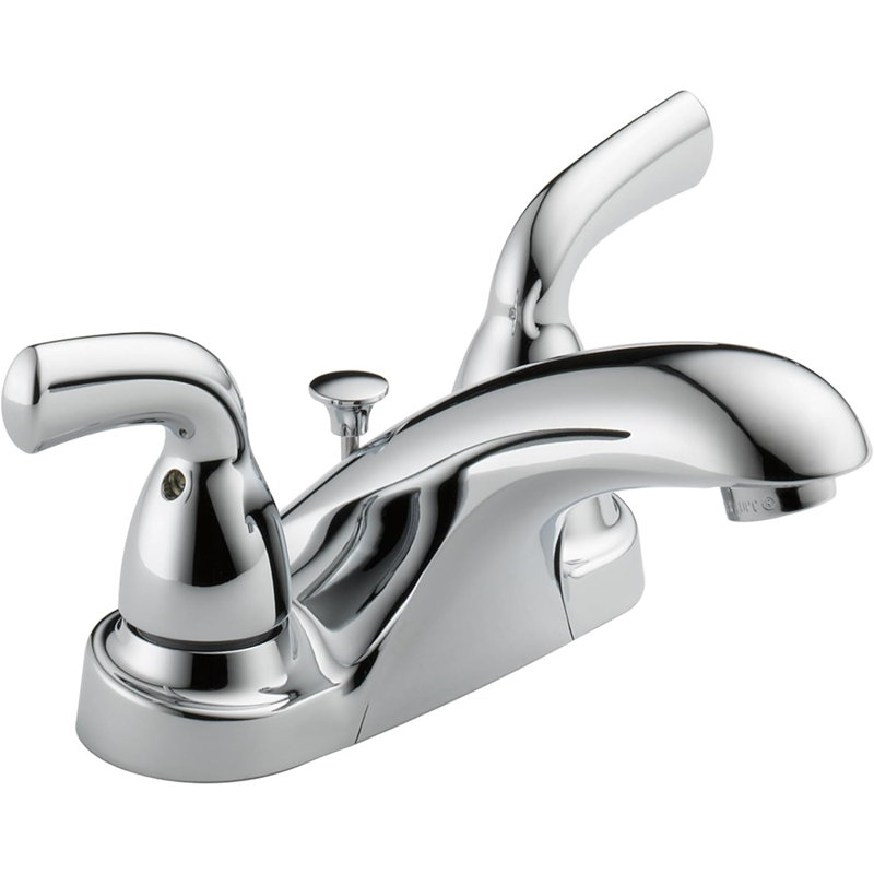 2 Handle Centerset Bathroom Faucet, Chrome
