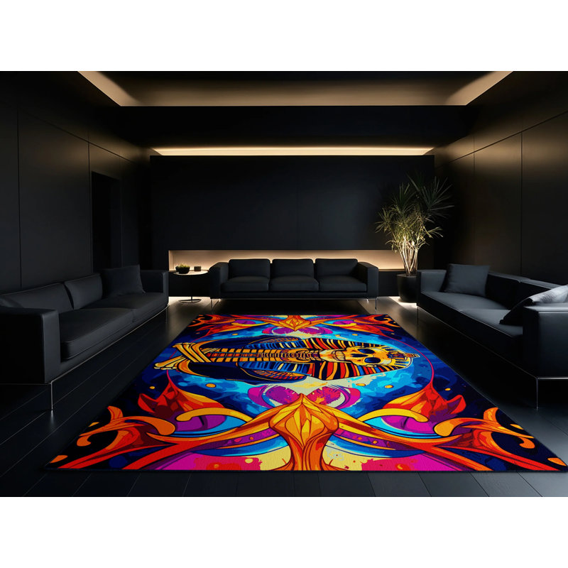 Luminous Dive Rug, Square 4'