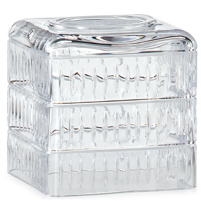 Gisele Glass Tissue Box Cover